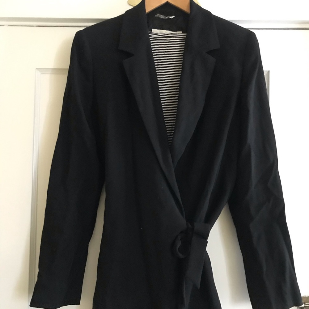 Max Mara vintage wrap tie blazer